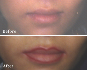 Lip liner permanent makeup